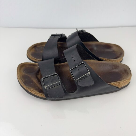 BIRKENSTOCK Arizona Birko-Flor Black Two-Strap Sandals *Flaws* EU 40 US 9 L9 M7 - Picture 4 of 11